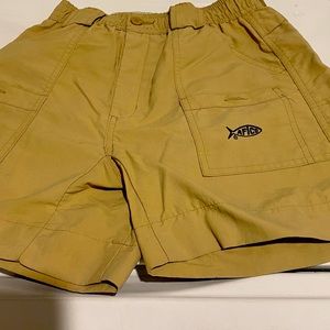 Boys AFTCO shorts size 26 (so would be size 10-12) in tan color. Like new